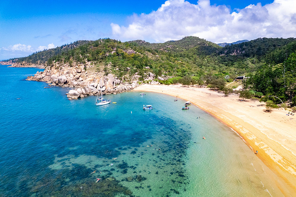 Aerial view of Magnetic Island.