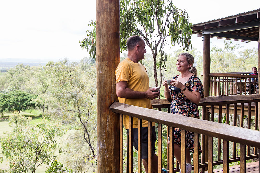 Guests at Skybury Cafe.