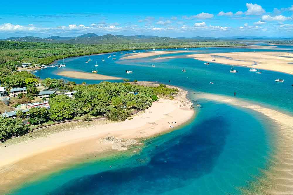 An aerial view of Round Hill Creek, 1770.