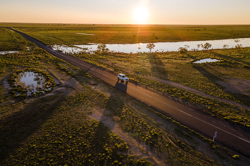 A stretch of outback road near Cloncurry
