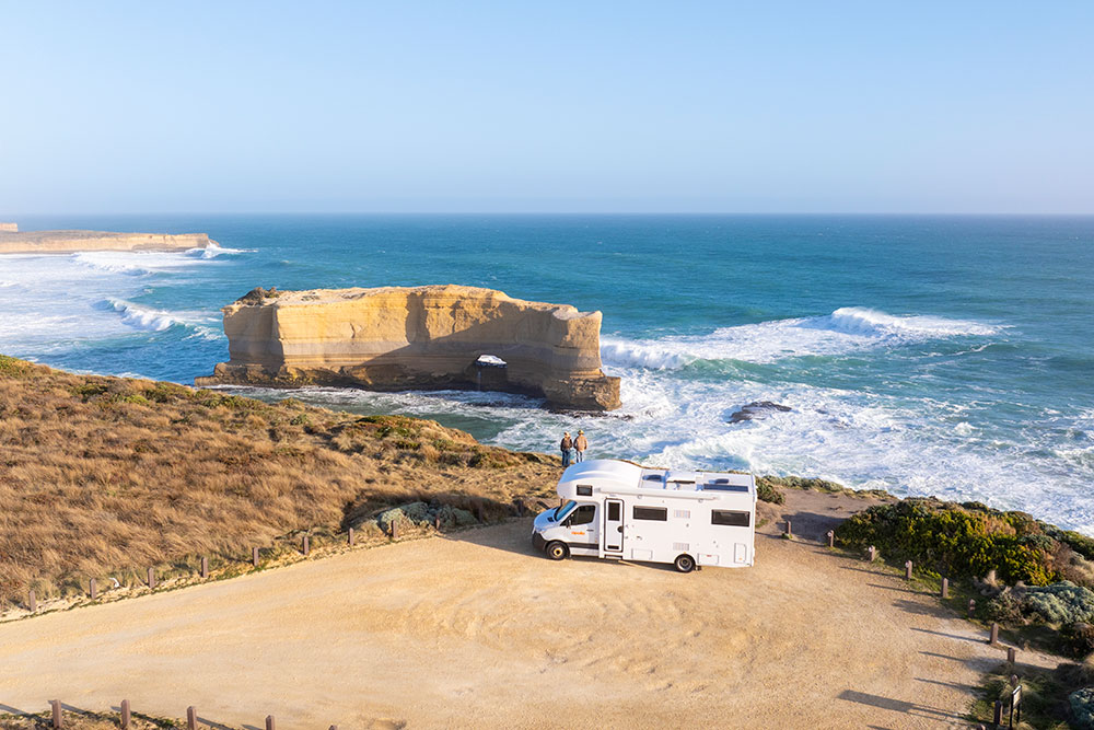 Touring Australia in an Apollo campervan.