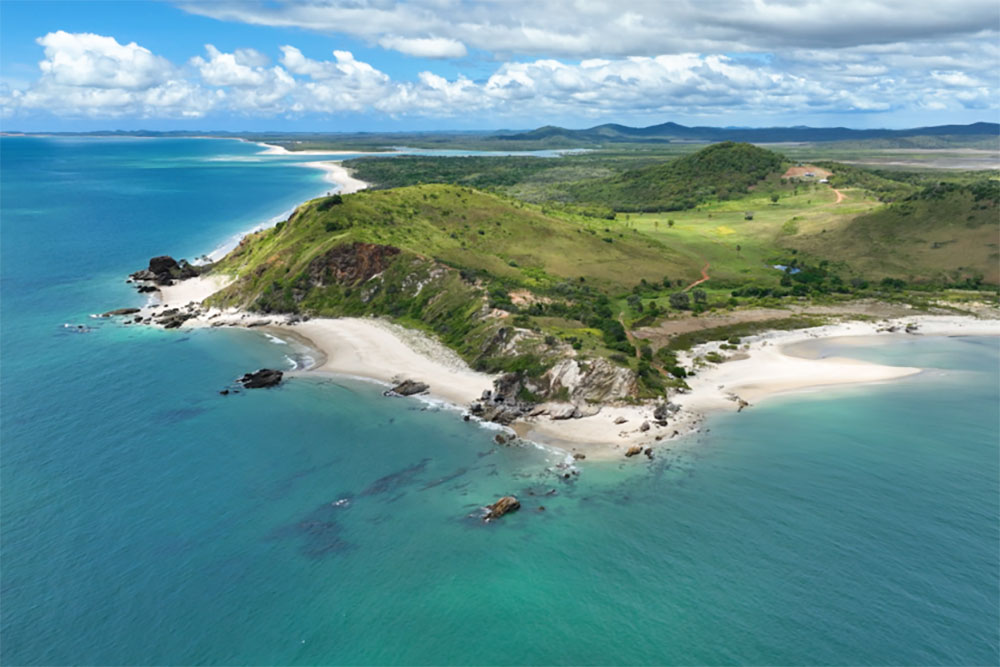 Aerial view of Cape Keppel Beach.