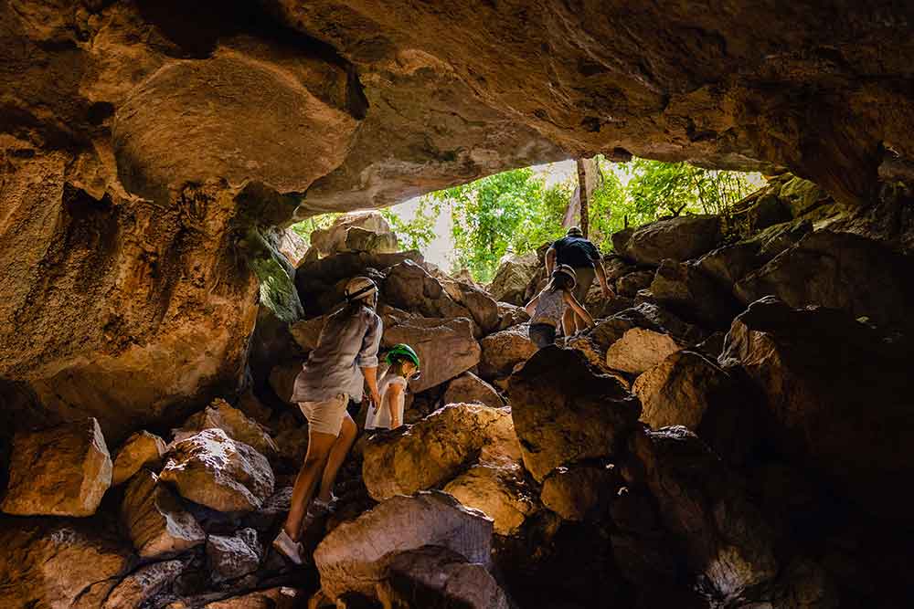 Exploring Capricorn Caves near Rockhampton.