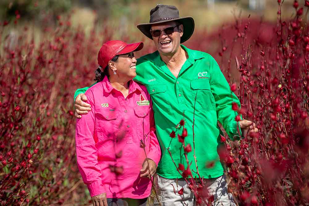 Rosella Field Days hosts CC and Greg Petersen.