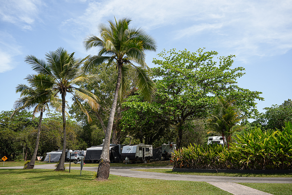 Unpowered site at Daintree Beach Resort.