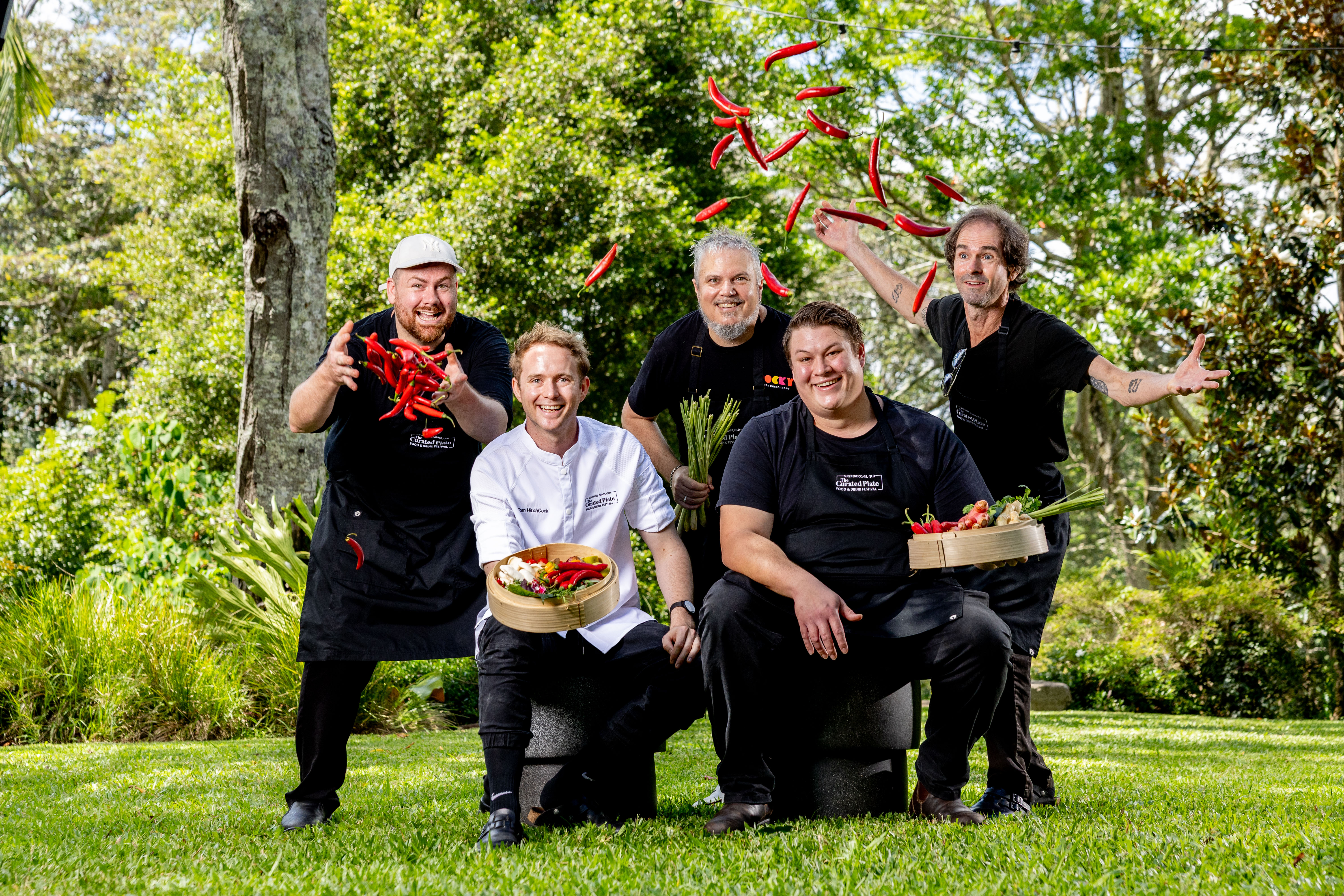 People promoting the Curated Plate festival on the Sunshine Coast.
