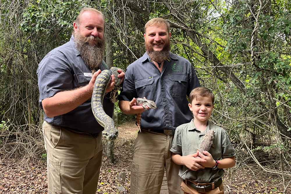 Capricorn Caves guides Pete Karl and Theodore Grabasch.