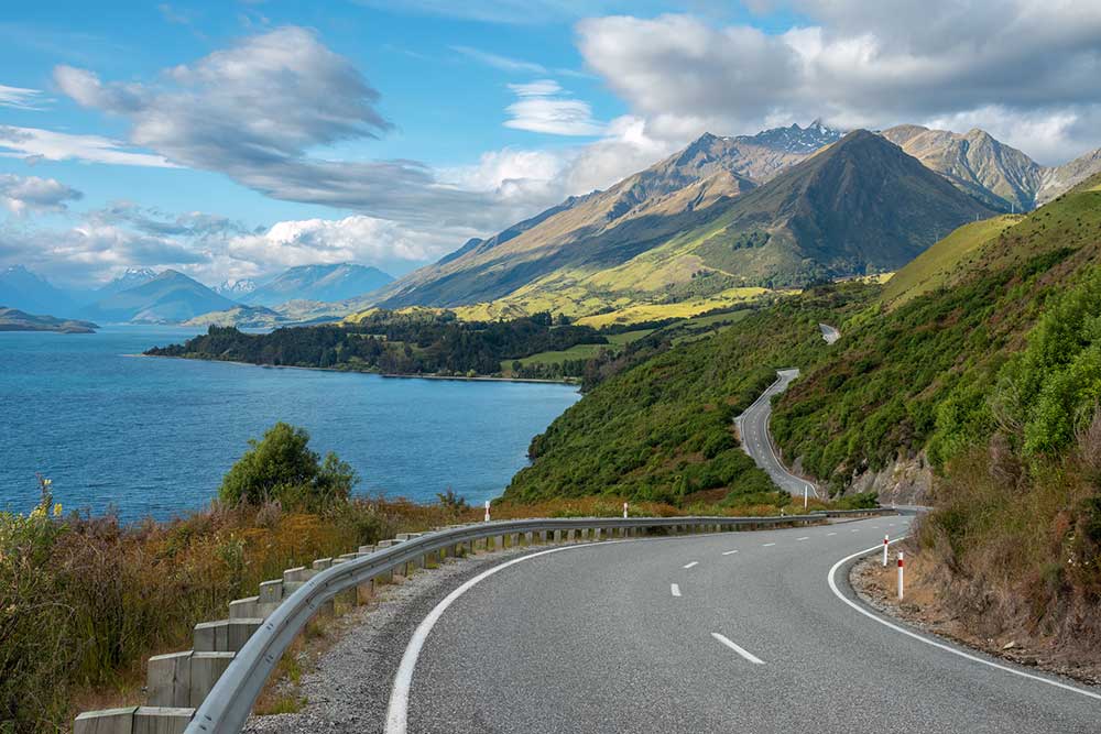 Lake Wakatipu, Queenstown, in New Zealand.