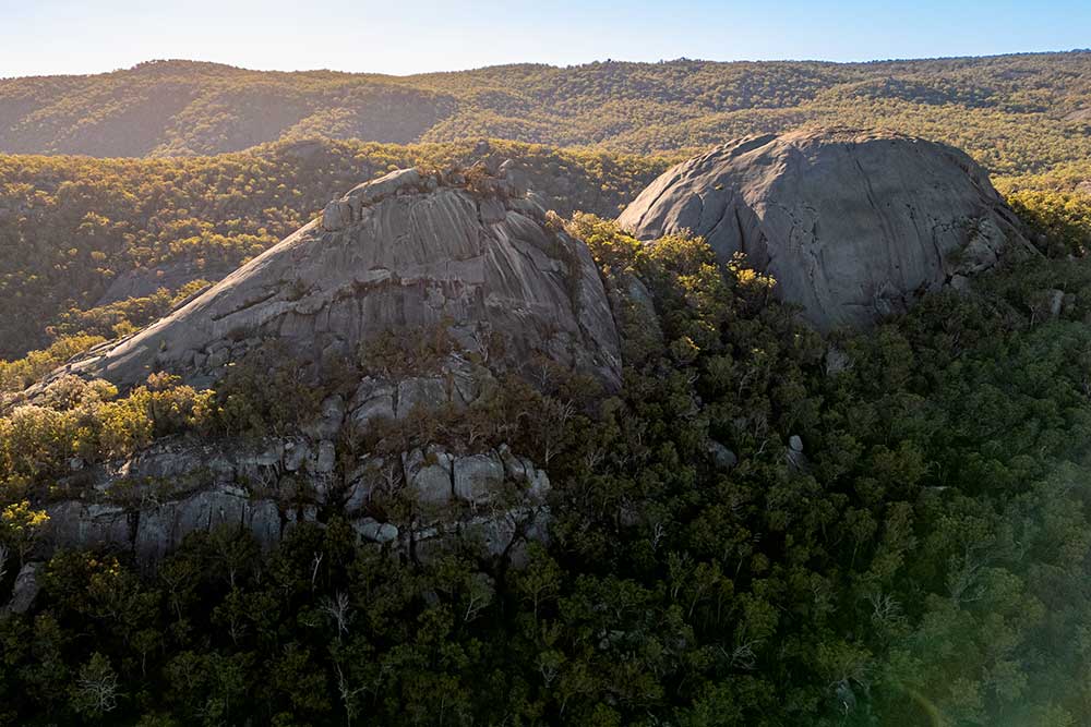 Aerial image of Girraween National Park