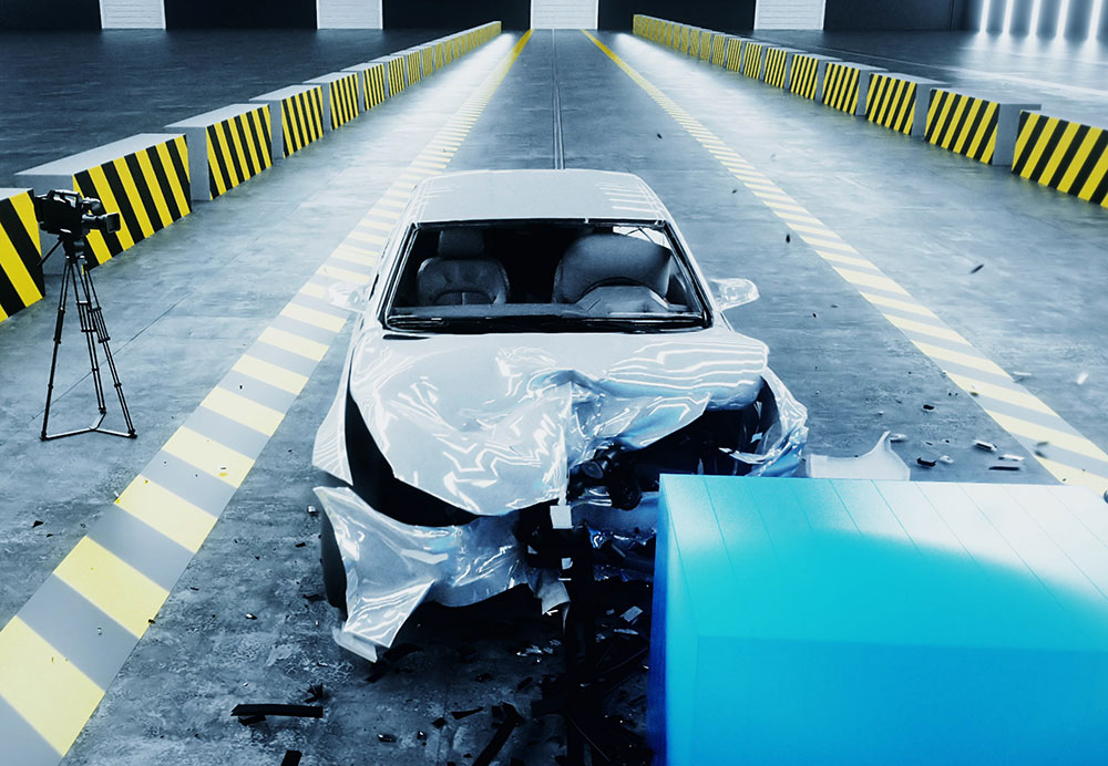 Generic image of car crash testing.