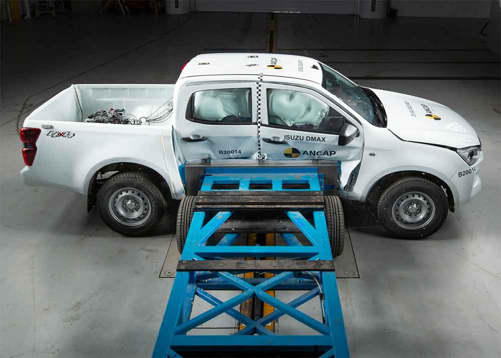 Isuzu D-Max side impact ANCAP testing