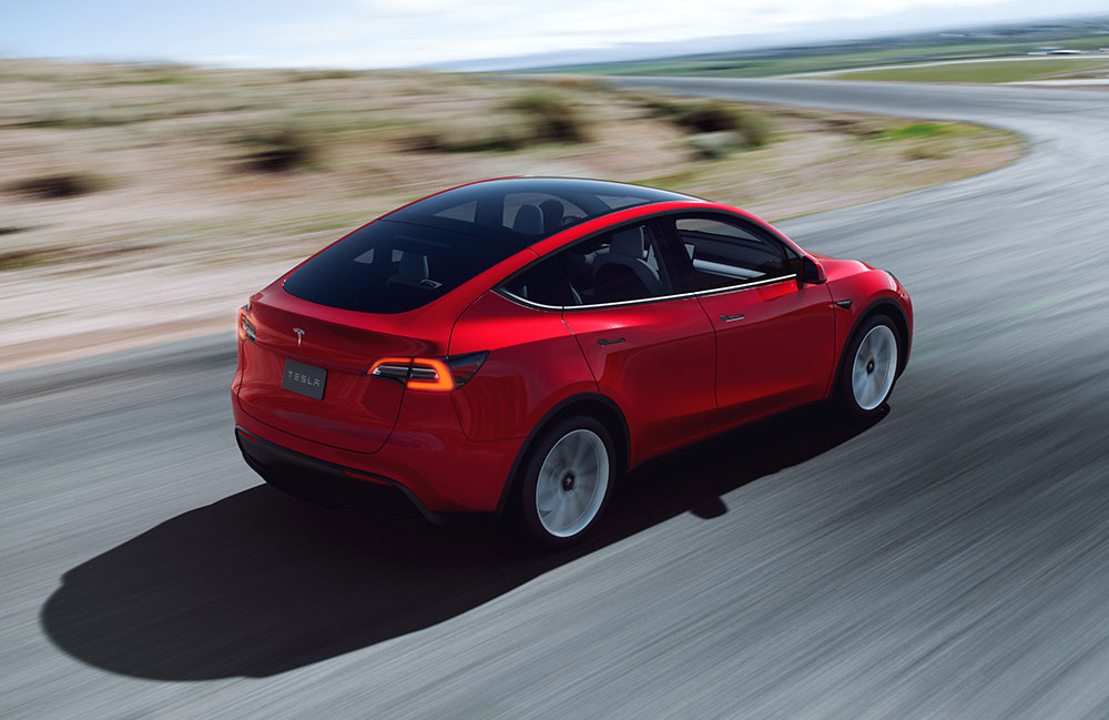 Tesla Model Y electric vehicle.