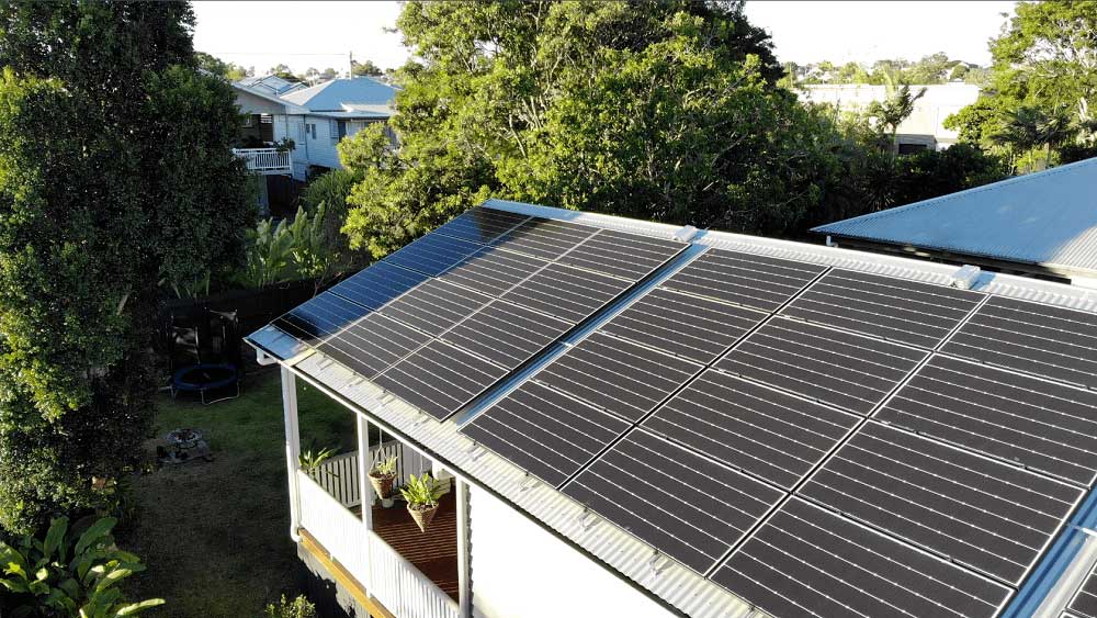 solar panels on home