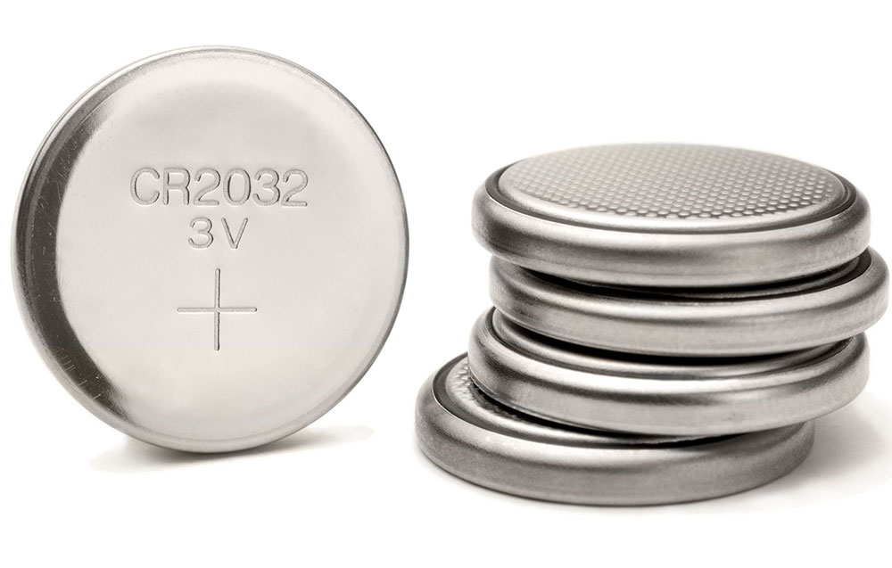Button batteries.