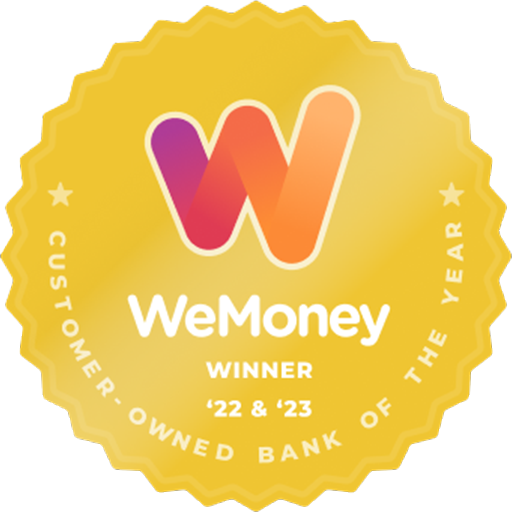 WeMoney Winner Customer owned bank of the year