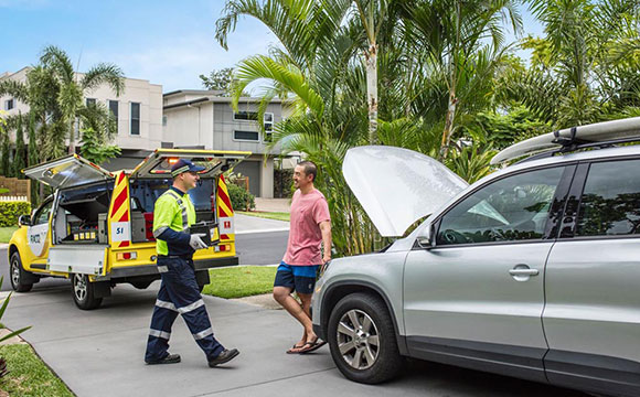 RACQ changing car battery