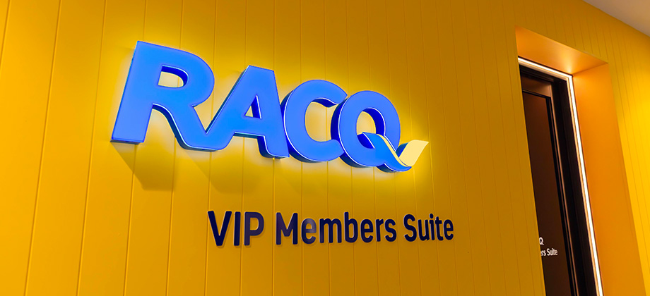 RACQ VIP Members Suite sign