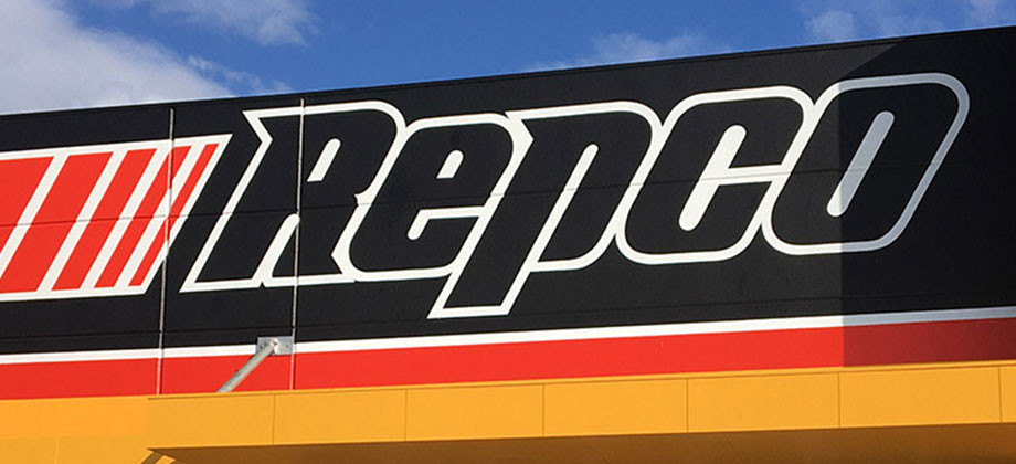 Repco logo and shopfront