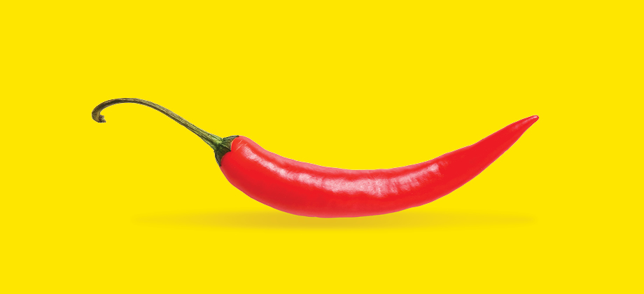Fair dinkum red chili pepper banner