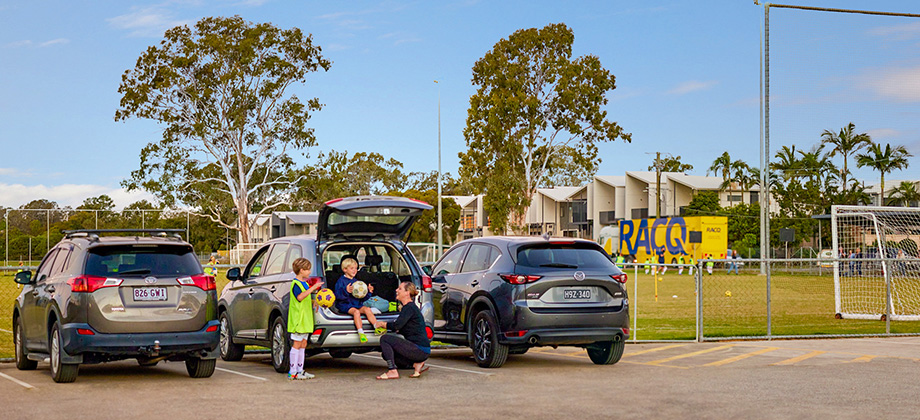 Soccer car park