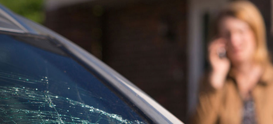 Car accident on the phone