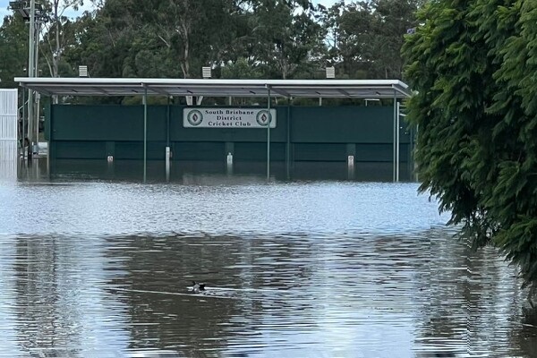 South Brisbane Cricket Club flooded