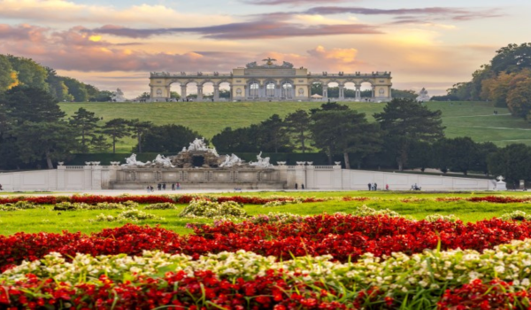Gardens of the Schönbrunn Palace in Vienna