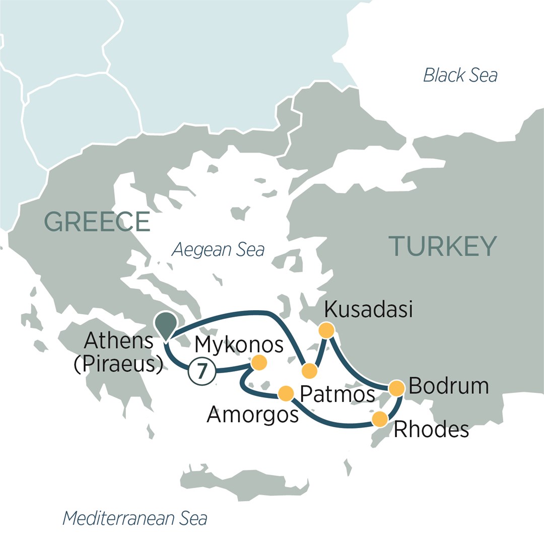 Greek Islands and Turkish Coastline