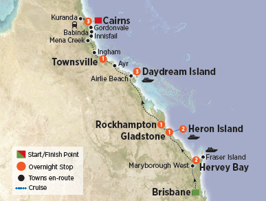 Grand QLD Coast & Islands Map