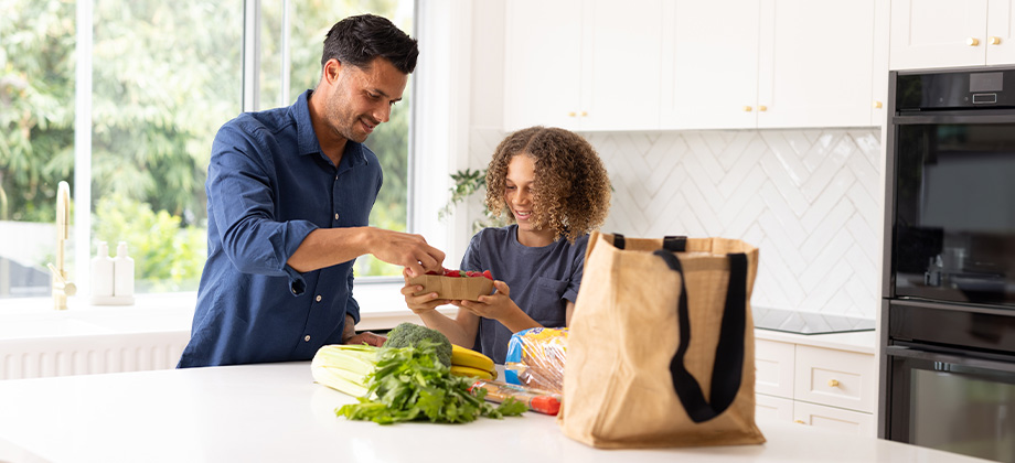 woolworths groceries dad and son