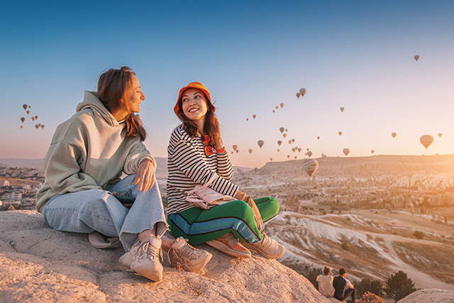 Travel hot balloons